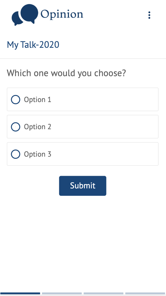 poll app audience view